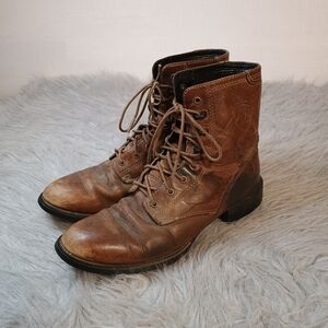Rugged Brown Leather Boots